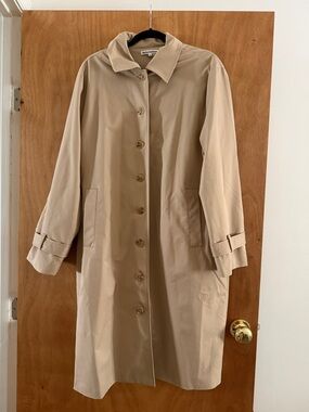 Reformation Beige Single-Breasted Trench Coat